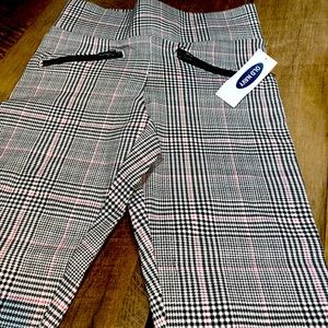 Girls Old Navy plaid skinny pants NWT